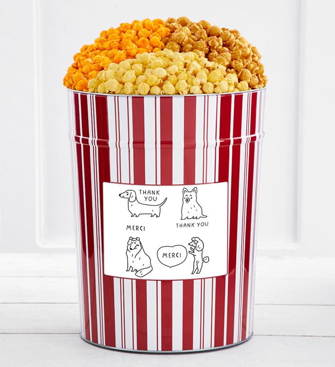 Tins With Pop® 4 Gallon Thank You Dogs