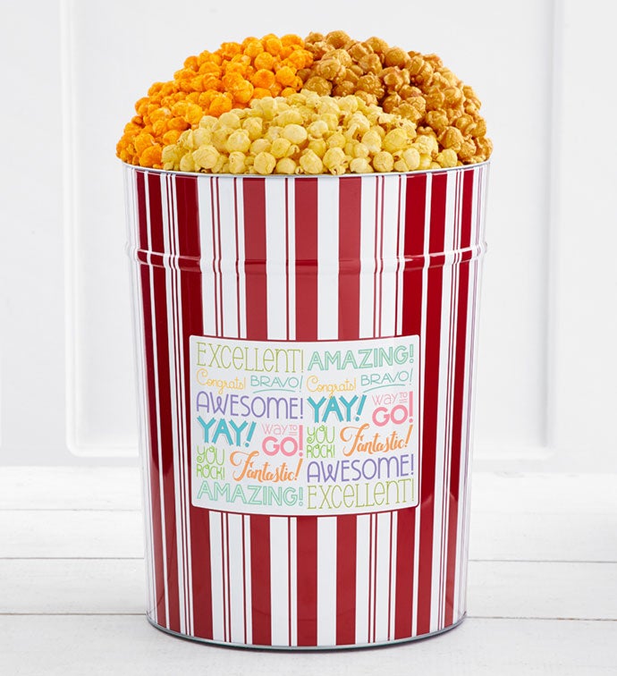 Tins With Pop® 4 Gallon Congrats Excellent Bravo Way To Go