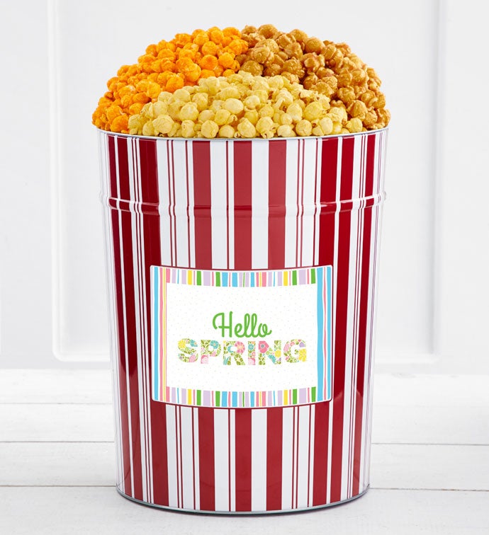 Tins With Pop® 4 Gallon Hello Spring Flowers