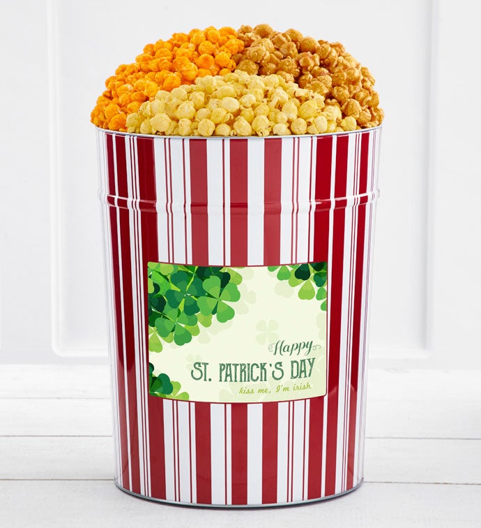 Tins With Pop® 4 Gallon Happy St. Patrick's Day Kiss Me I'm Irish