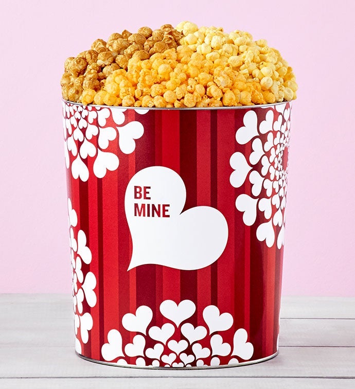 Eat Your Heart Out 3 1/2 Gallon Popcorn Tin
