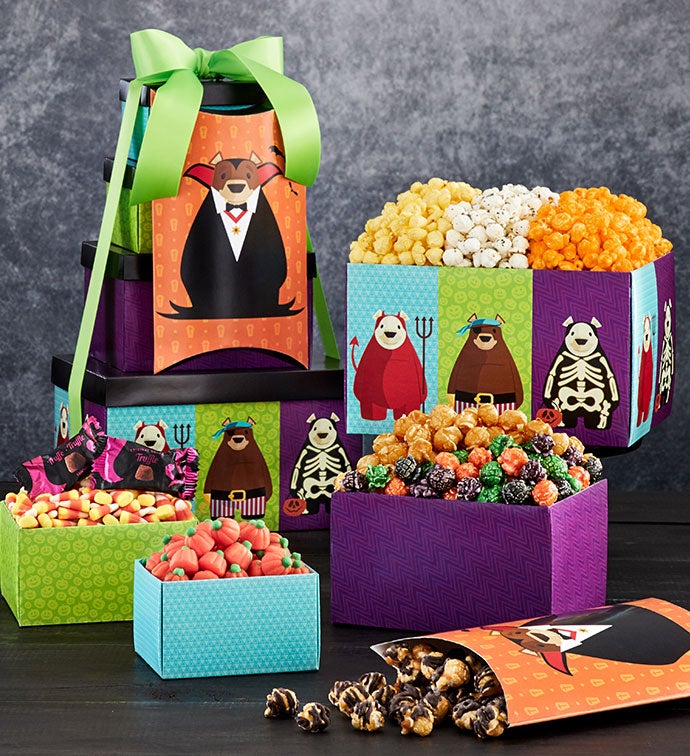 Beary Spooky 5 Box Gift Tower
