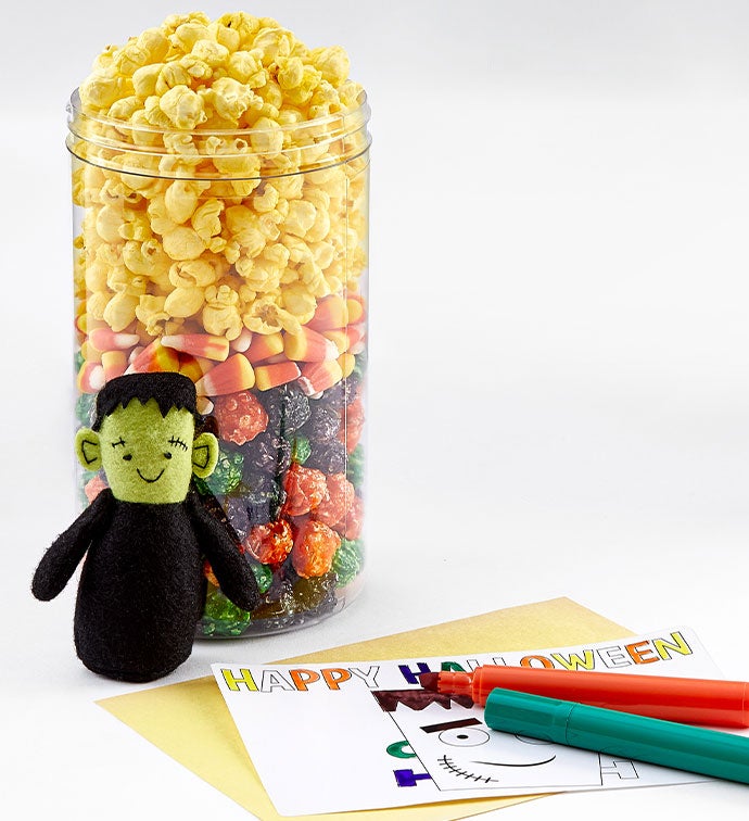 Frankenstein Popcorn Kit With "Color Me" Sticker