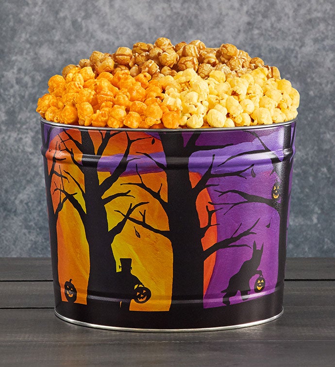 Spooky Halloween 2 Gallon Popcorn Tin