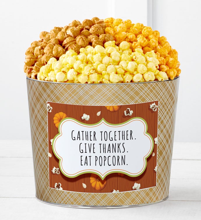 Tins With Pop® Gather Together Give Thanks Eat Poporn