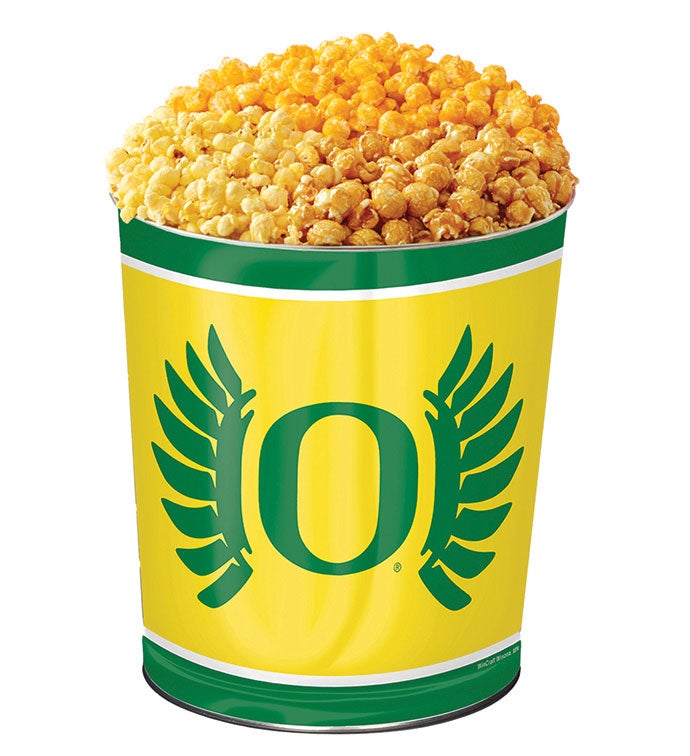 3 Gallon University Of Oregon 3 Flavor Popcorn Tin