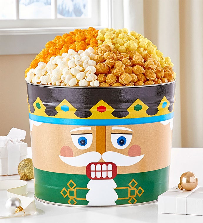 Nutcracker 2 Gallon 4 Flavor Popcorn Tin