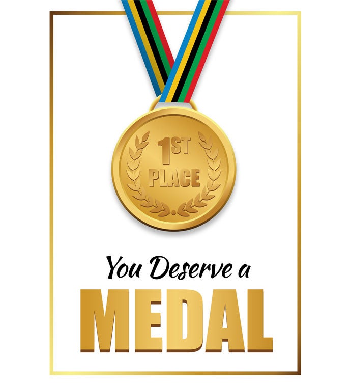 Cards With Pop® You Deserve A Medal