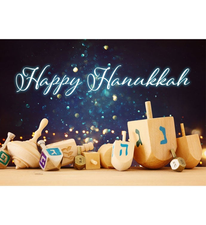 Tins With Pop® Happy Hanukkah Wooden Dreidel