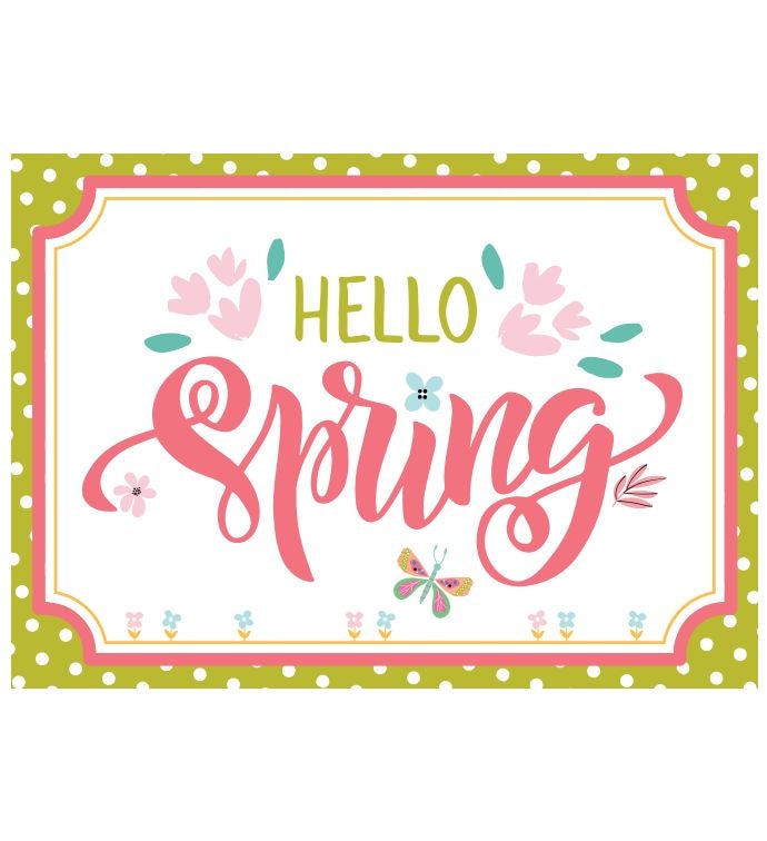 Tins With Pop® 4 Gallon Hello Spring Typography