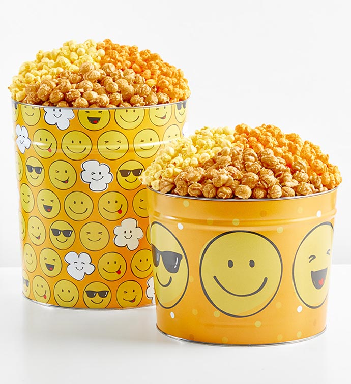 Make You Smile 2 Gallon 3 Flavor Popcorn Tin