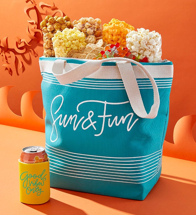 Summer And Fun Tote & Koozie