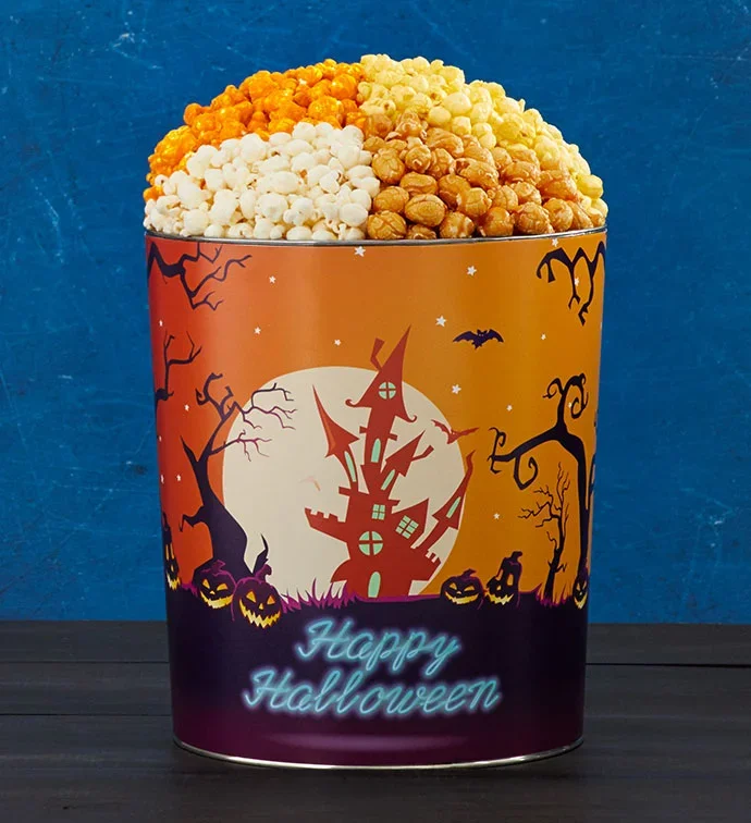 Moonlit Manor 3 1/2 4 Flavor Popcorn Tin