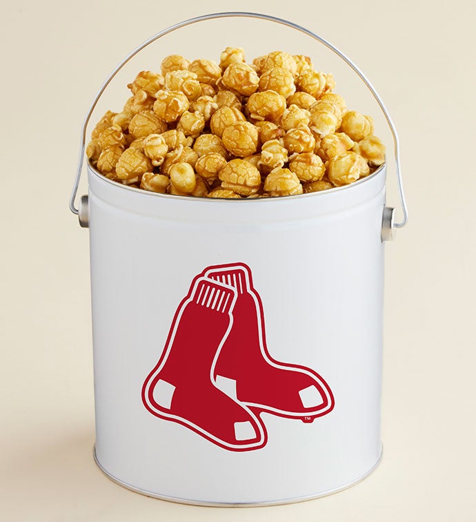 1 Gallon Boston Red Sox   Caramel Popcorn Tin