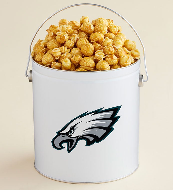 1 Gallon Philadelphia Eagles   Caramel Popcorn Tin