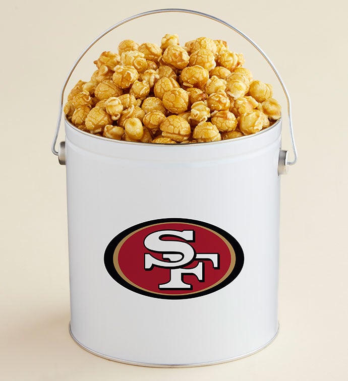 1 Gallon San Francisco 49ers   Caramel Popcorn Tin