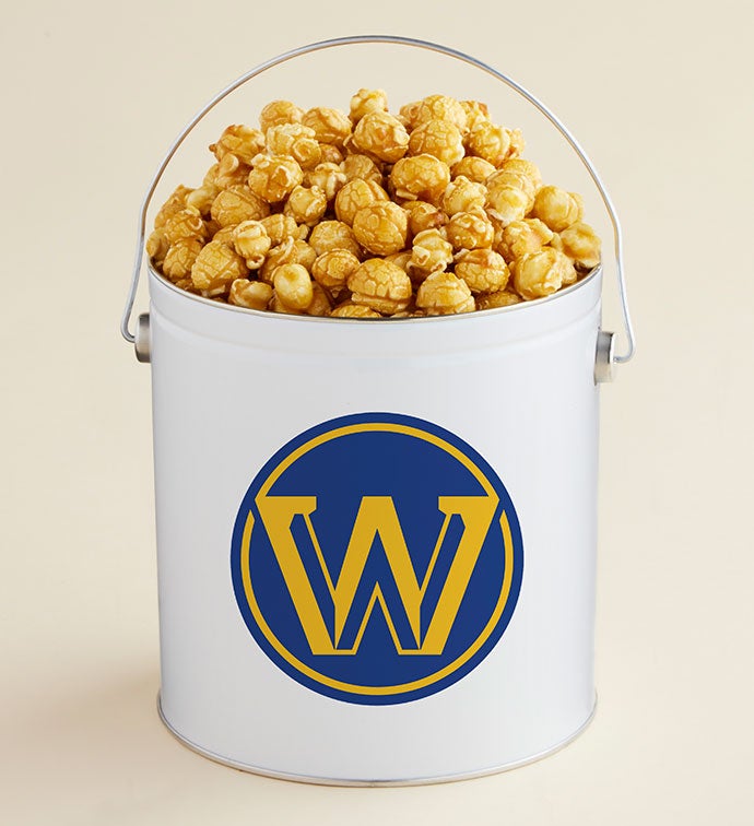 1 Gallon Golden State Warriors   Caramel Popcorn Tin