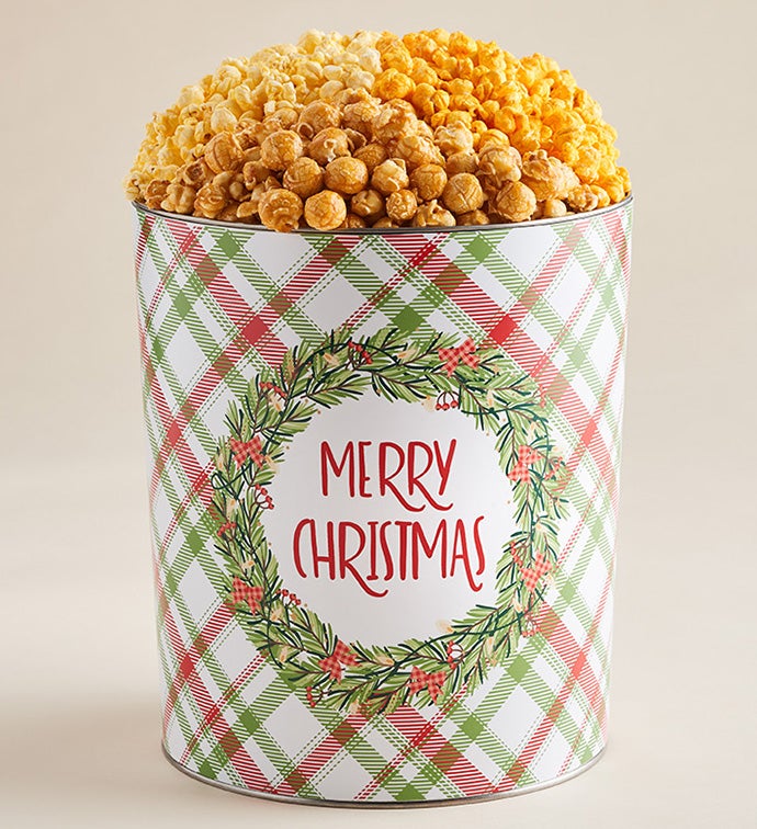 Christmas Cheer Popcorn Tins