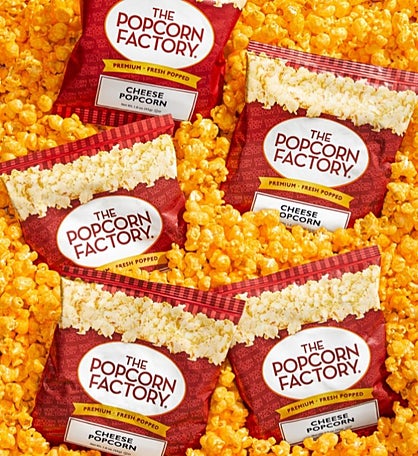 100 Count Cheese Popcorn Bags