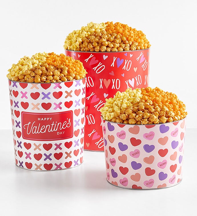 To Be Loved 6.5 Gallon 3 Flavor Popcorn Tin