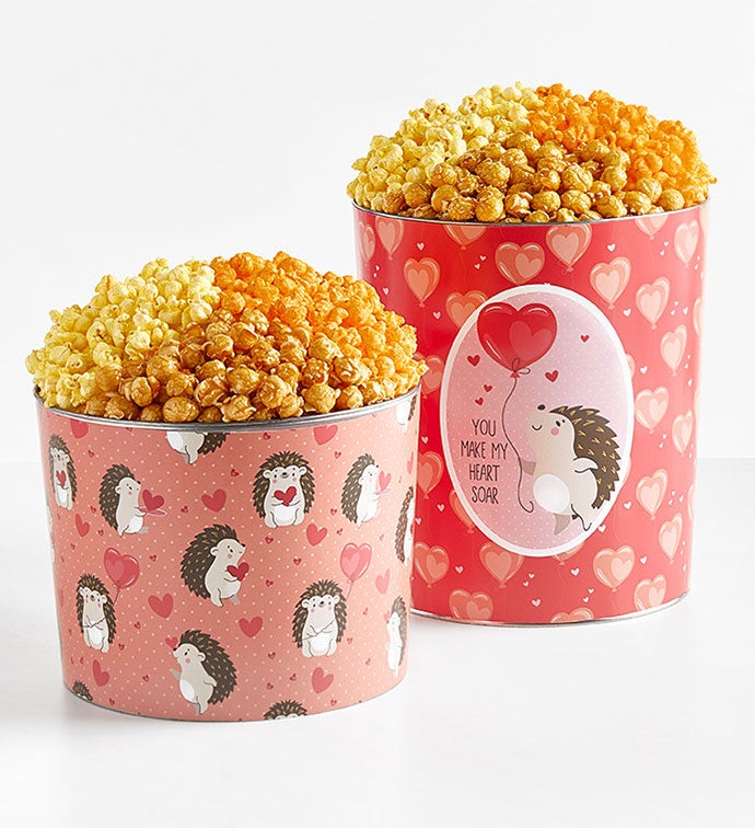 Hedge-Hugs 3.5 Gallon 3 Flavor Popcorn Tin