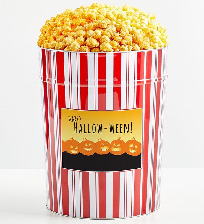 Tins With Pop® 4 Gallon Happy Halloween  Pumpkins Ghostly Grins