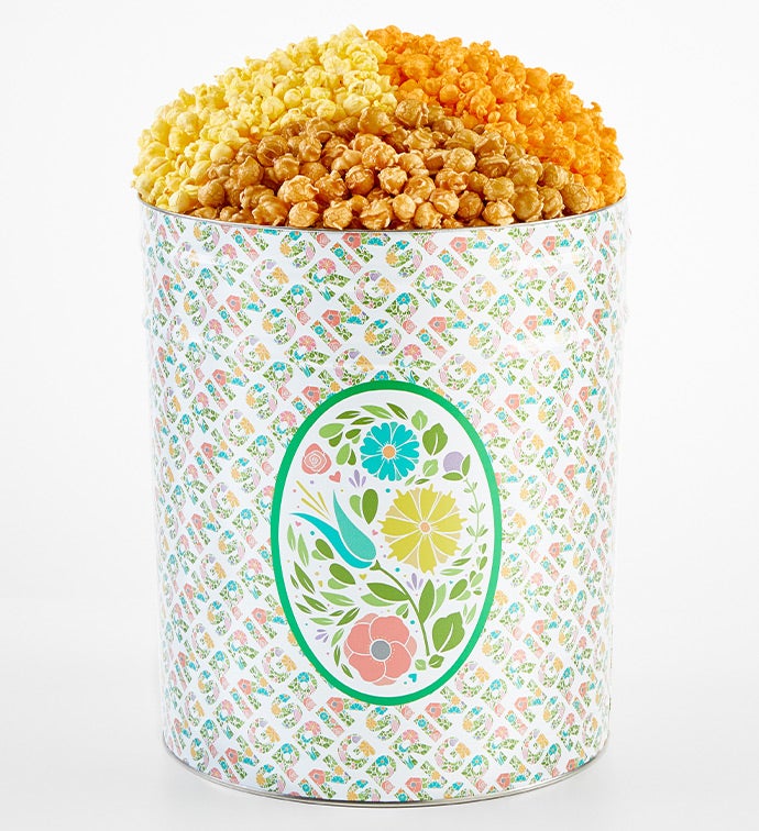Swing Into Spring 6 1/2 Gallon 3 Flavor Popcorn Tin