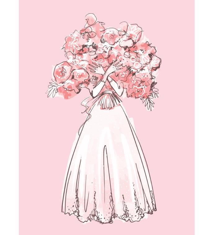 Bridal Shower Wishes Bouquet Greeting Card