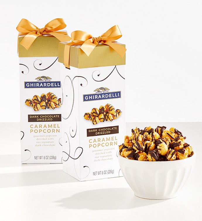 6pk Ghirardelli Dark Chocolate Drizzled Caramel Popcorn