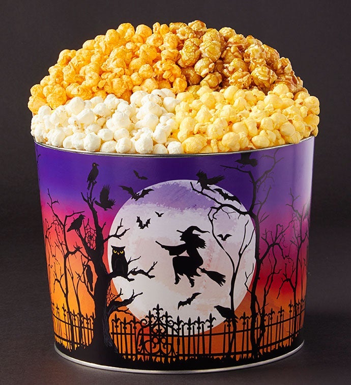 Bat Moon Rising 4 Flavor Popcorn Tin