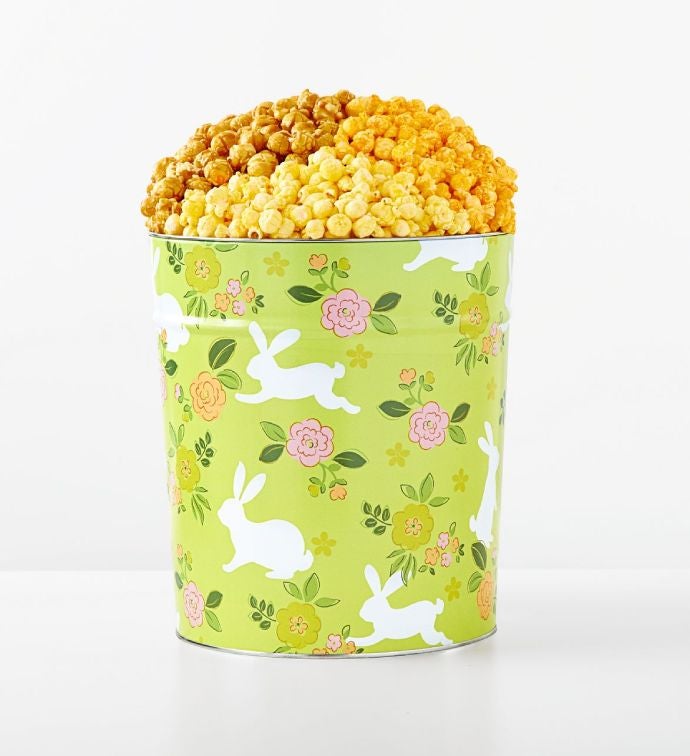 Bunny Crossing 3 1/2 Gallon 3 Flavor Popcorn Tin