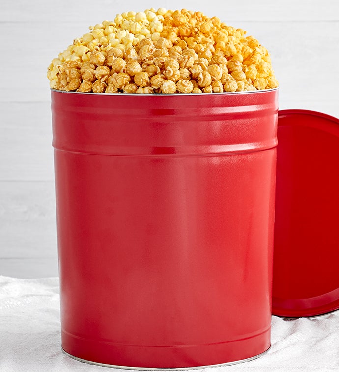 Simply Red 3 Flavor Popcorn Tins