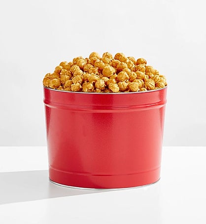 Simply Red 2 Gallon Caramel Popcorn Tin