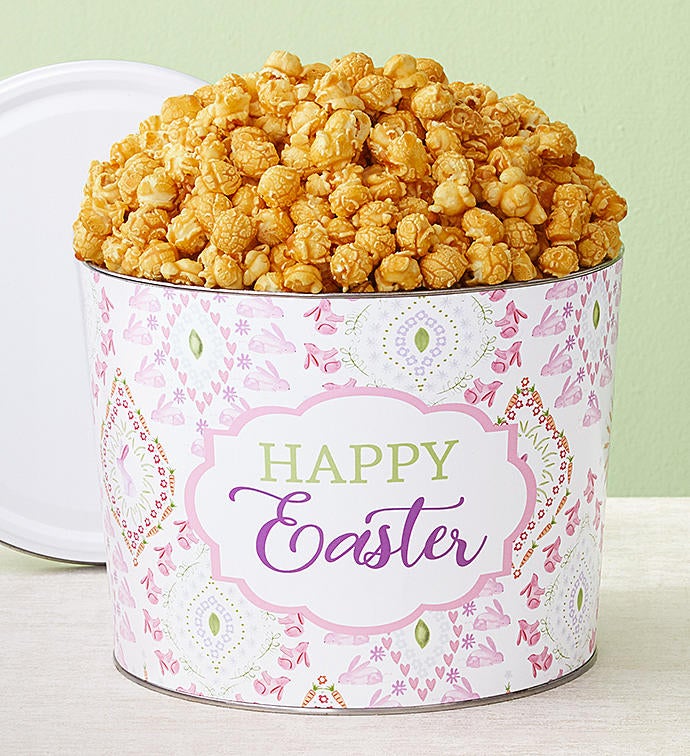 Happy Easter 2 Gallon Pick a Flavor Popcorn Tins