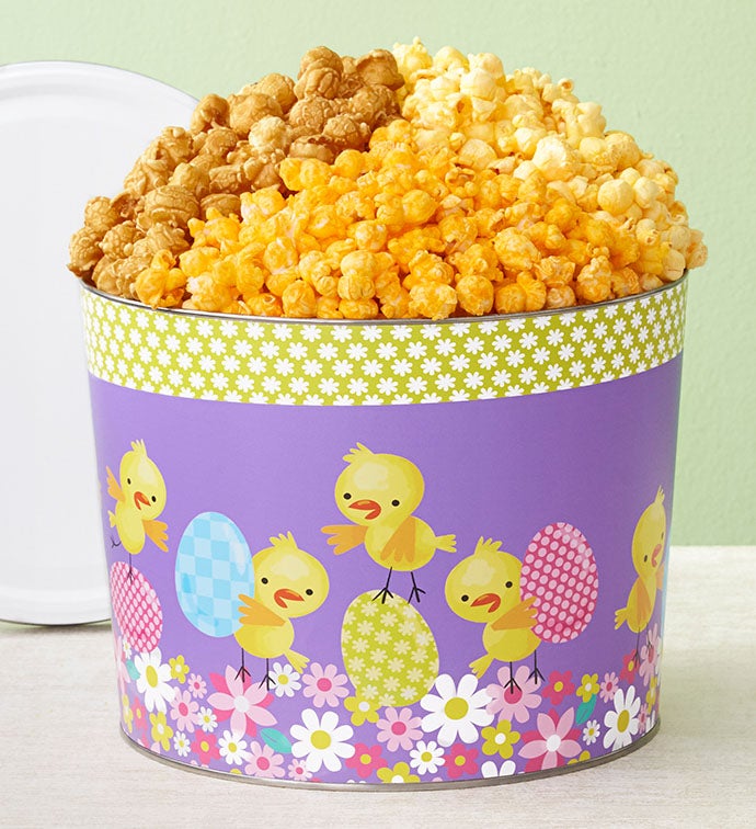 Playful Chicks Popcorn Tins