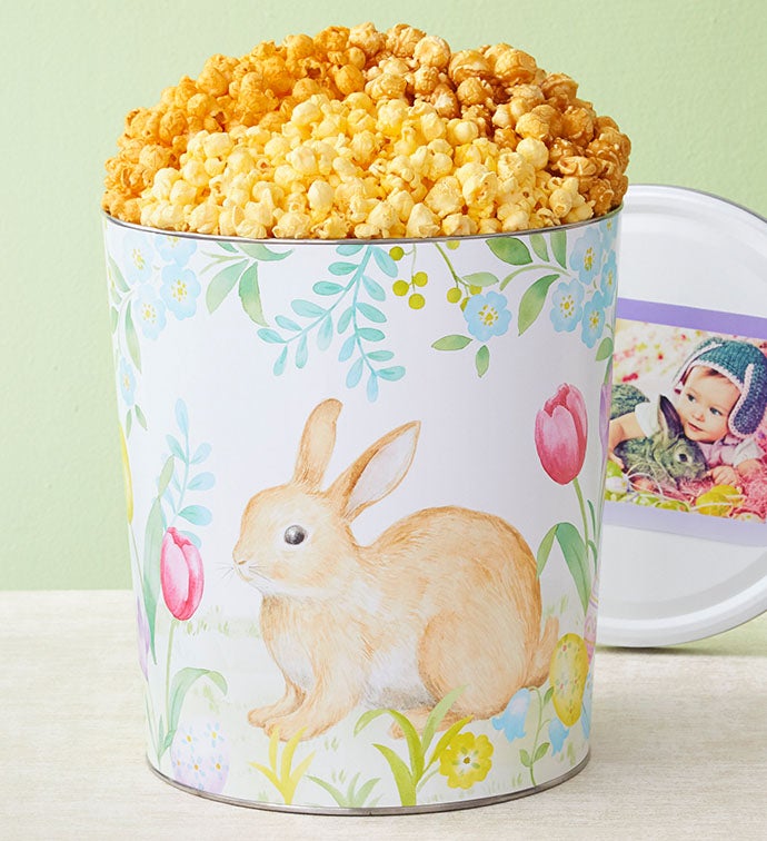 Garden Bunnies Popcorn Tins