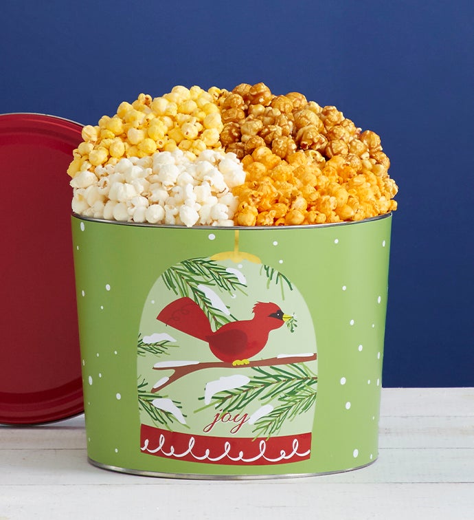 Magical Holiday 2 Gallon 4 Flavor Popcorn Tin
