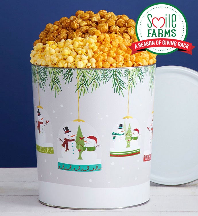 Magical Holiday 3 1/2 Gallon Popcorn Tin