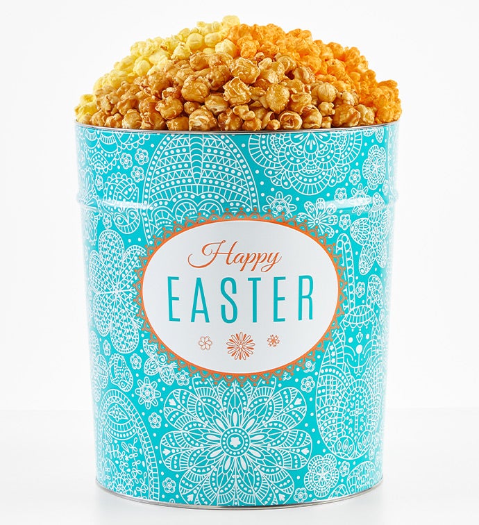 Garden Lace 3 1/2 Gallon 3 Flavor Popcorn Tin