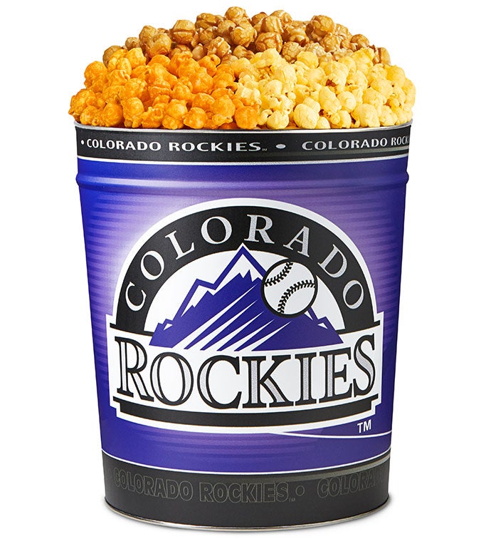 Colorado Rockies 3 Flavor Popcorn Tins