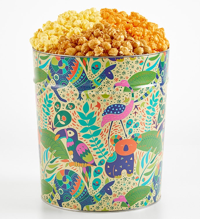 Tropical Vibes 3 1/2 Gallon 3 Flavor Popcorn Tin