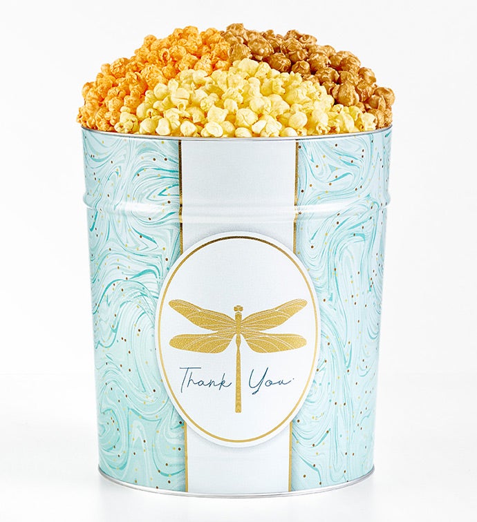 Thank You 3 1/2 Gallon 3 Flavor Popcorn Tin