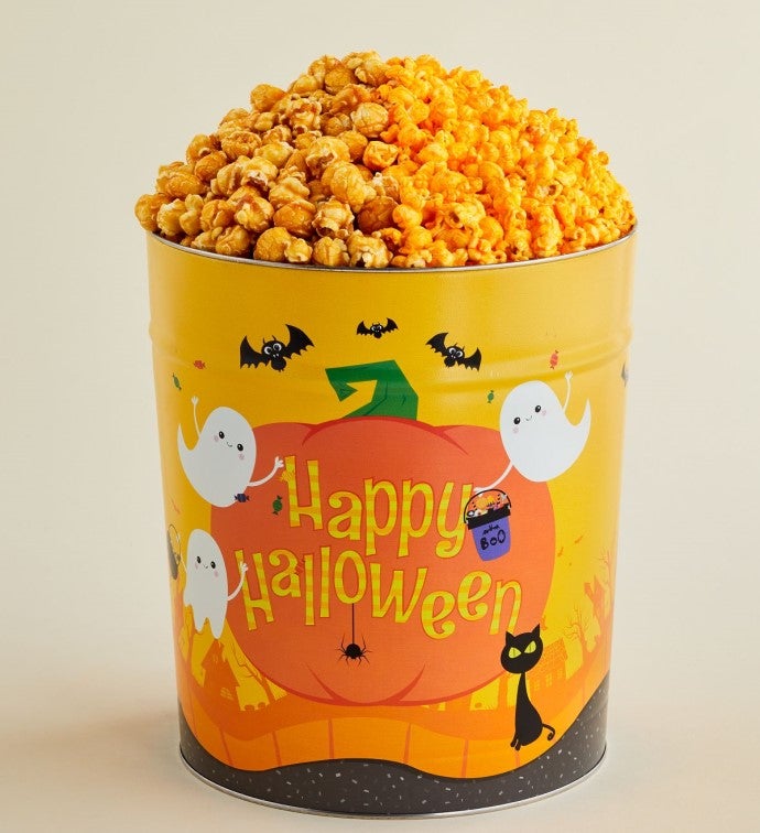 Boo To You 3 1/2 Gallon White Cheddar Popcorn Tins