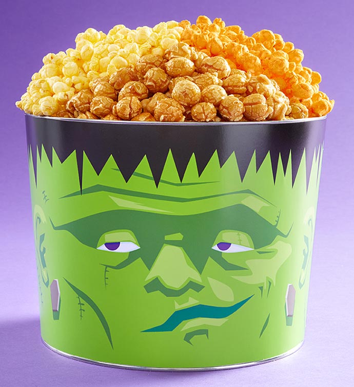 Monster Mischief 2 Gallon 3 Flavor Popcorn Tin