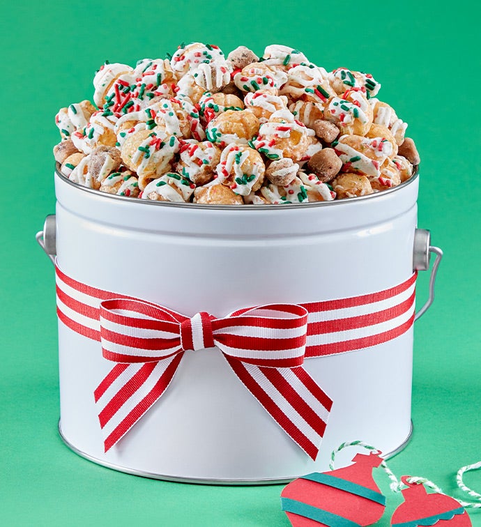 1/2 Gallon Holiday Cookie Dough Popcorn Pail