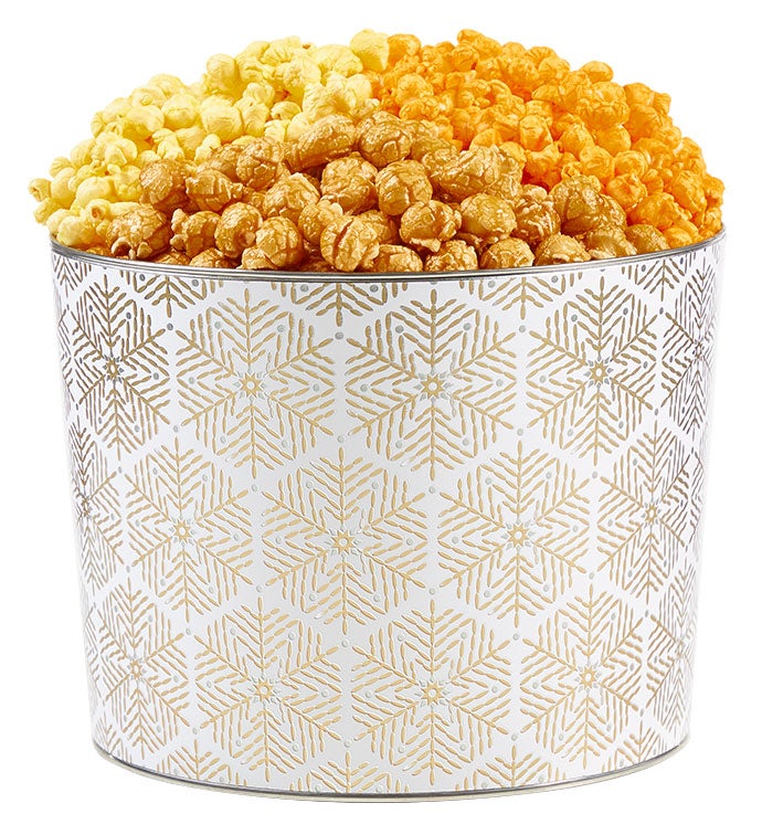 All is Bright 2 Gallon 3 Flavor Popcorn Tin