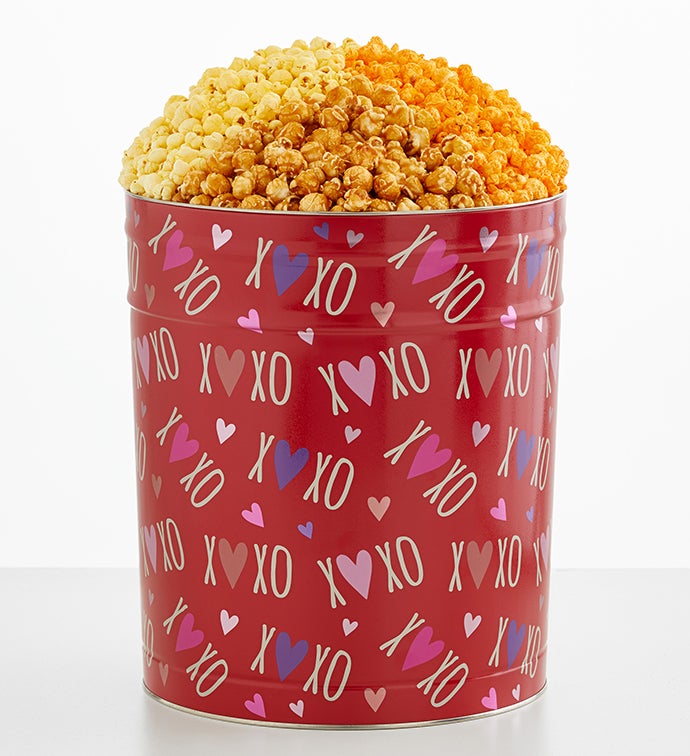 To Be Loved 6 1/2 Gallon 3 Flavor Popcorn Tin