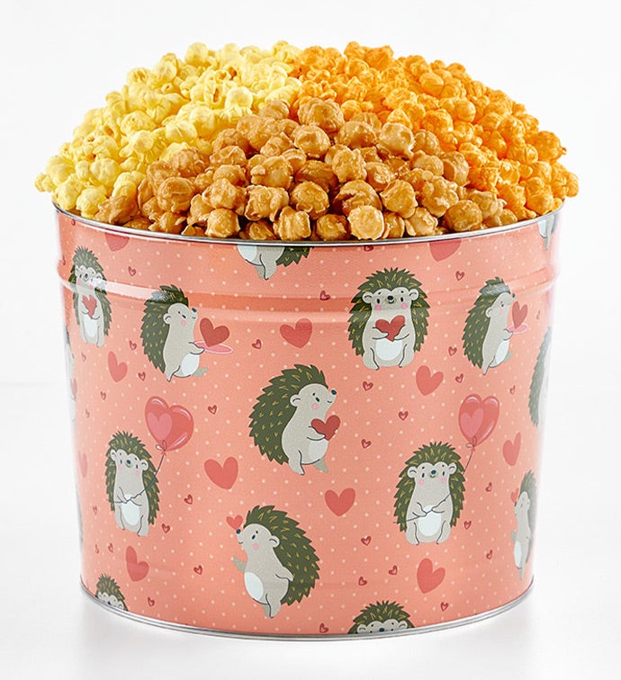 Hedge-Hugs 2 Gallon 3 Flavor Popcorn Tin