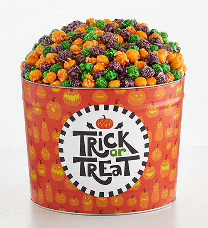 Trick Or Treat 2 Gallon 3 Flavor Popcorn Tin