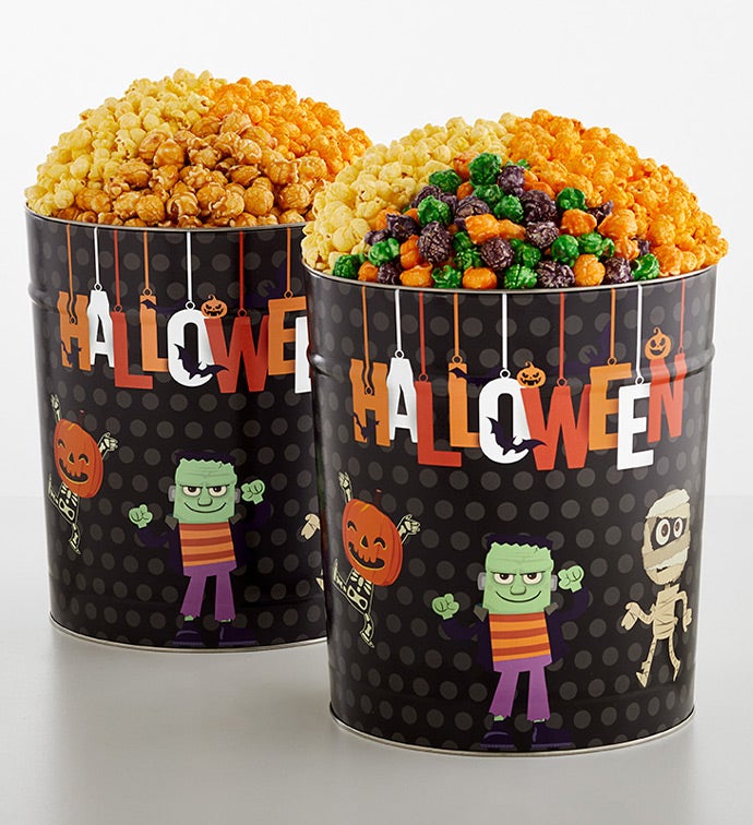 Halloween Monsters 3 1/2 Gallon 3 Flavor Popcorn Tin